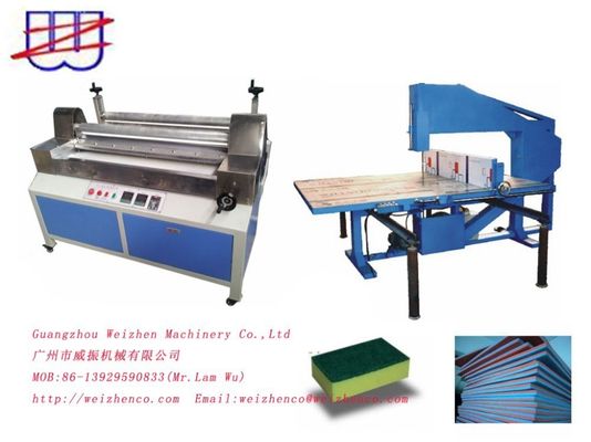 AC380/50HZ Vertical Sponge Foam Cutting Machine con funzione di laminazione della colla di fusione a caldo