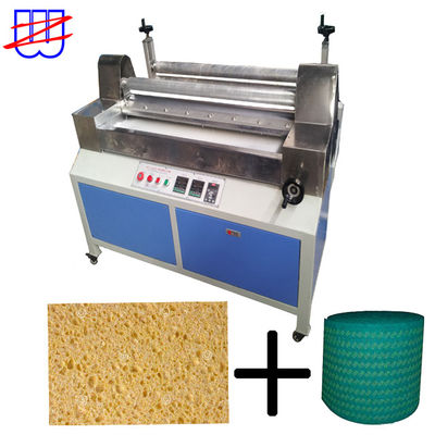 Macchine per la laminazione a taglio verticale per la fabbricazione di spugne da cucina e pad per la pulizia